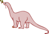 Dinosaur With Leaves Clip Art